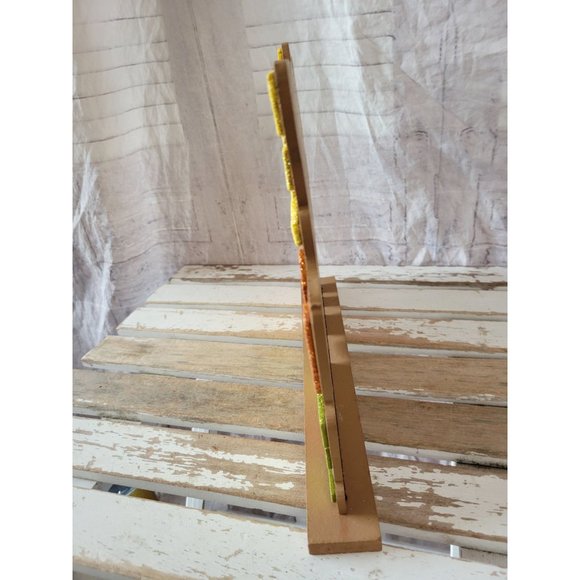 Turkey Thanksgiving sparkle shabby chic sign home decor kitchen unique sparkle w - Picture 5 of 9